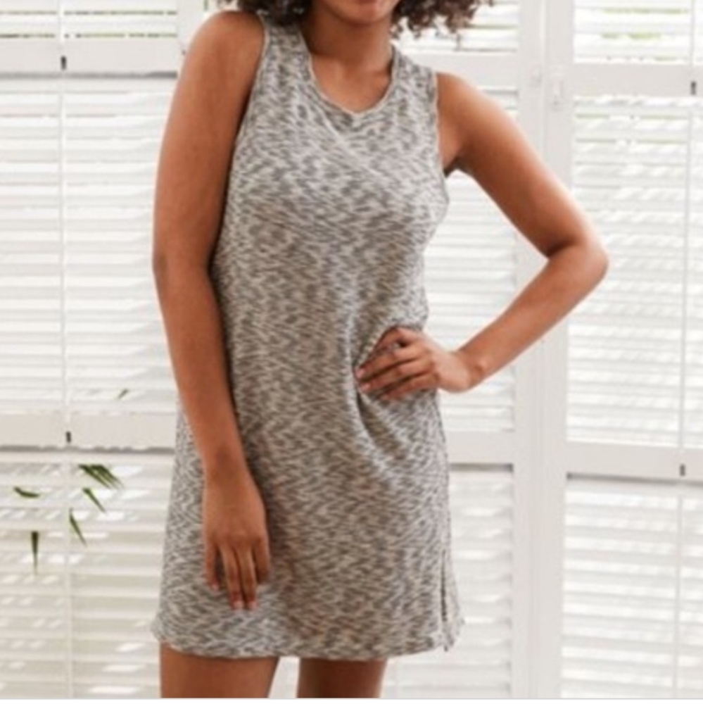 NWT Aerie Marled Space Dyed Cotton Knit Dress Sz S